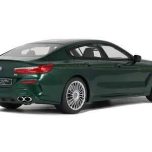 2023 BMW Alpina B8 Gran Coupe Green Metallic 1/18 Model Car by GT Spirit by Diecast Mania