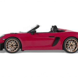 2023 Porsche 718 Spyder RS Purple with Carbon Stripes 1/18 Model Car by GT Spirit from the Porsche store collection.