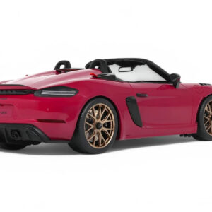 2023 Porsche 718 Spyder RS Purple with Carbon Stripes 1/18 Model Car by GT Spirit from the Porsche store collection.