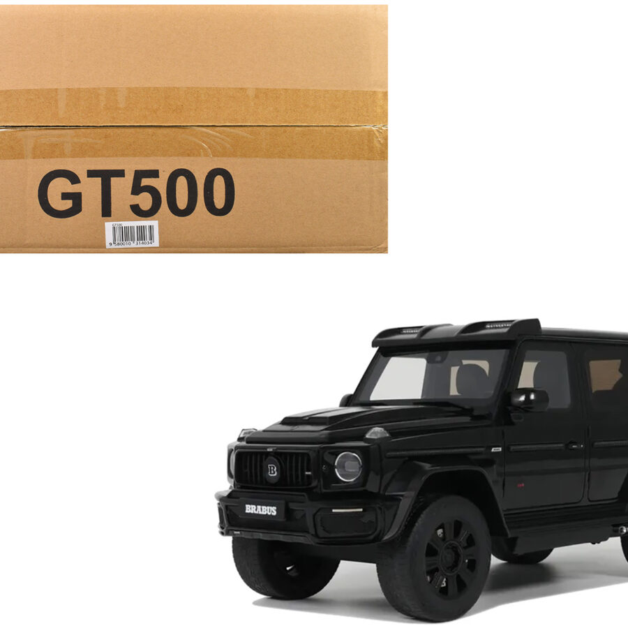2023 Mercedes-Benz Brabus G800 4x4 Black 1/18 Model Car by GT Spirit Automotive