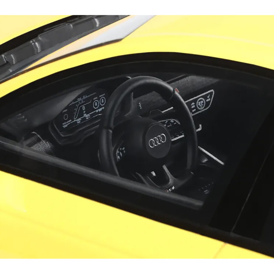 2024 Audi RS 4 "25th Anniversary" Yellow 1/18 Model Car by GT Spirit Audi