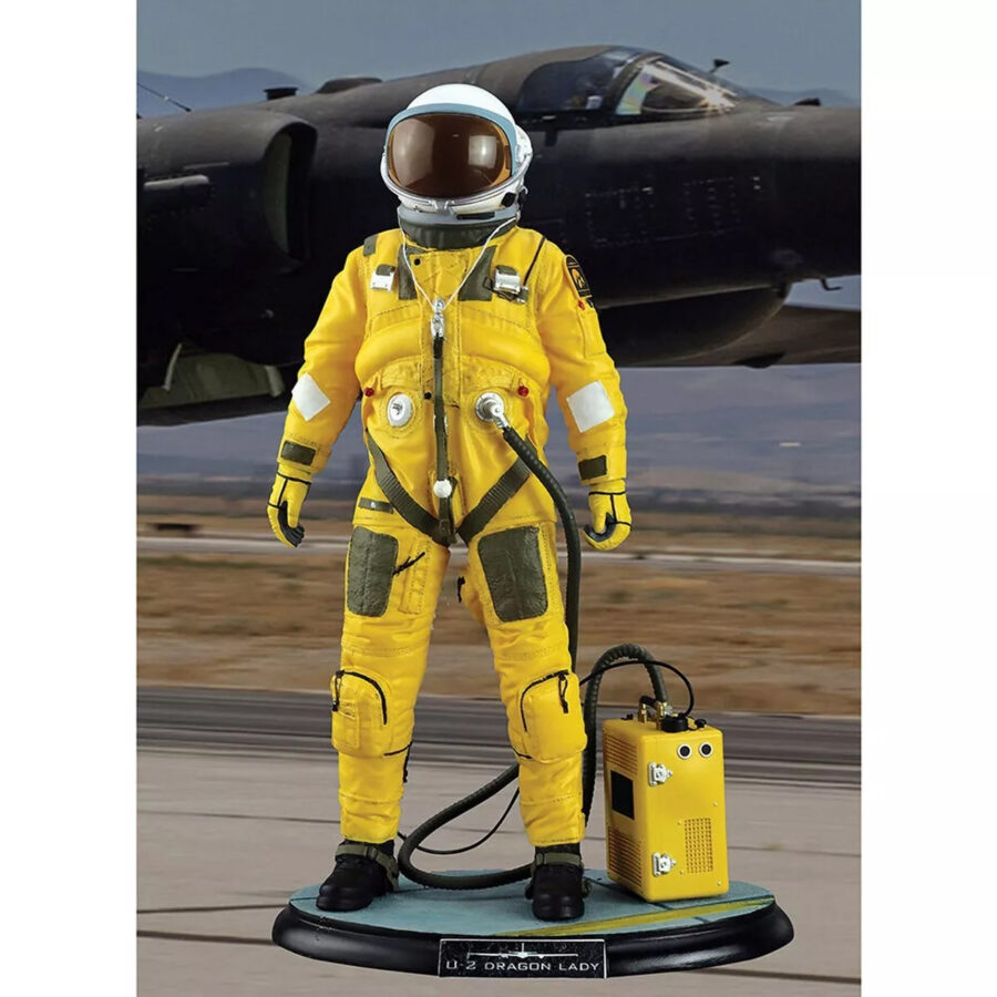 U-2 "Dragon Lady" Pilot Polyresin Statue "Statue Series" 1/8 Scale Model by Hobby Master Automotive