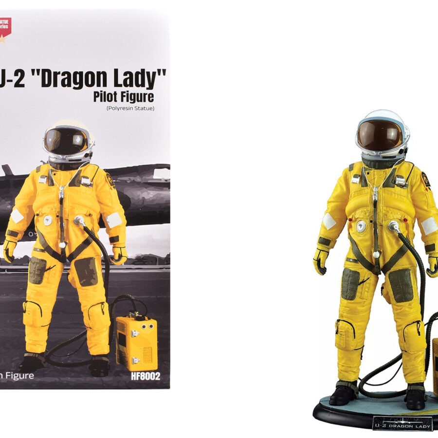 U-2 "Dragon Lady" Pilot Polyresin Statue "Statue Series" 1/8 Scale Model by Hobby Master Automotive
