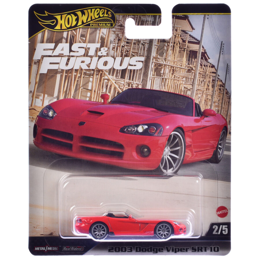 2003 Dodge Viper SRT10 Red "The Fast and the Furious: Tokyo Drift" (2006) Movie "Fast & Furious" Series Diecast Model Car by Hot Wheels Automotive