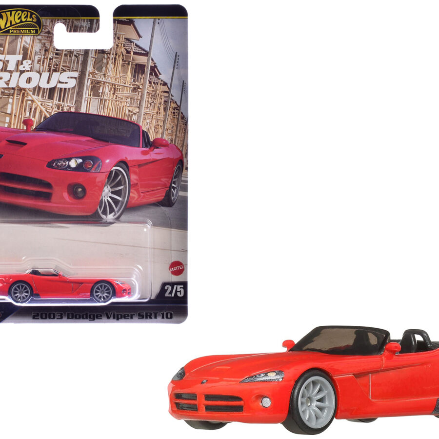 2003 Dodge Viper SRT10 Red "The Fast and the Furious: Tokyo Drift" (2006) Movie "Fast & Furious" Series Diecast Model Car by Hot Wheels Automotive