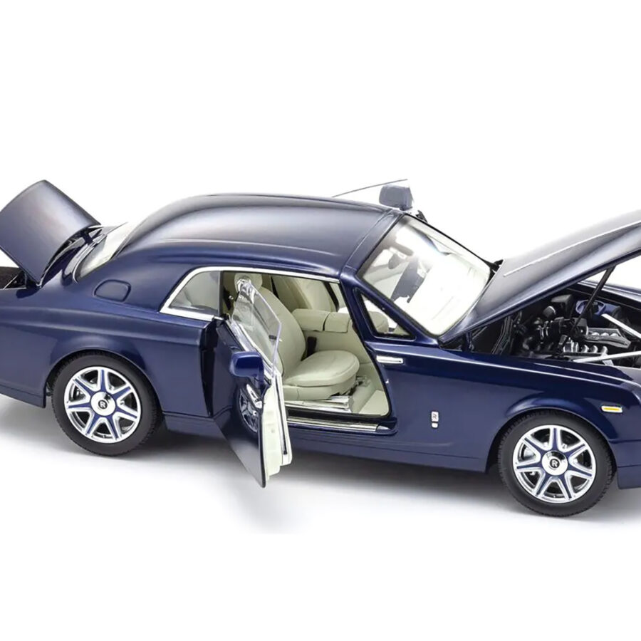 Rolls Royce Phantom Coupe Blue Metallic 1/18 Diecast Model Car by Kyosho Automotive