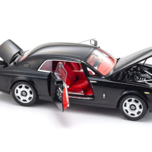 Rolls Royce Phantom Coupe Diamond Black with Red Interior 1/18 Diecast Model Car by Kyosho Sports Car Racing Collectibles by Diecast Mania