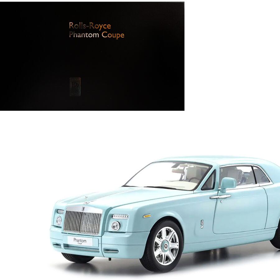Rolls Royce Phantom Coupe Turquoise 1/18 Diecast Model Car by Kyosho Automotive