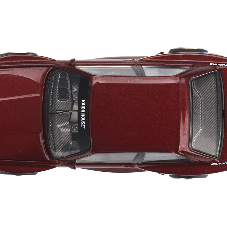 BMW M3 (E30) "Kaido GT V1" Red Metallic with Graphics (Designed by Jun Imai) "Kaido House" Special 1/64 Diecast Model Car by Mini GT Automotive