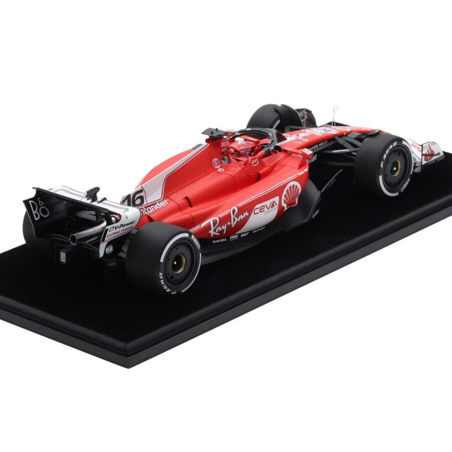Ferrari SF-23 #16 Charles Leclerc 2nd Place Formula One F1 "Las Vegas GP" (2023) with Acrylic Display Case 1/18 Model Car by LookSmart from the F1 Drivers store collection.