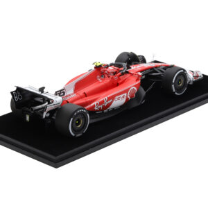 Ferrari SF-23 #55 Carlos Sainz Formula One F1 "Las Vegas GP" (2023) with Acrylic Display Case 1/18 Model Car by LookSmart from the Race Track Wall Art store collection.