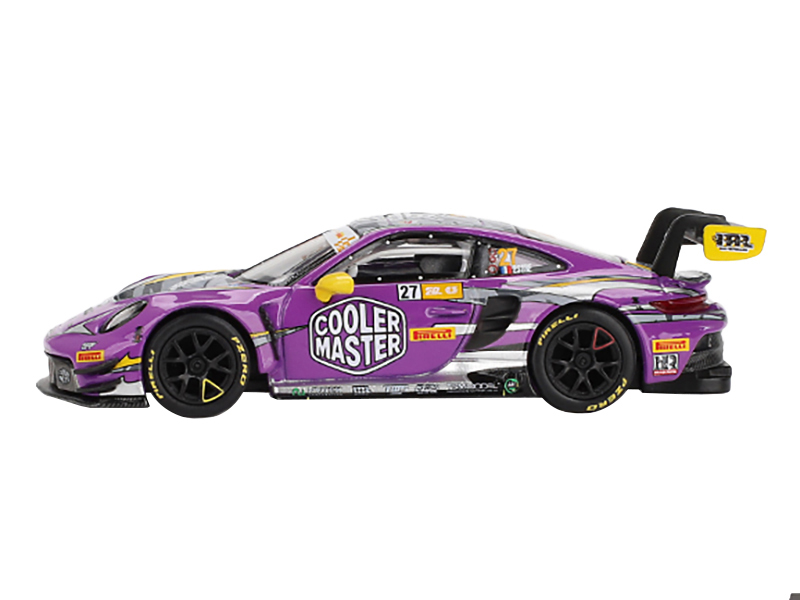 Porsche 911 GT3 R #27 Kevin Estre "HubAuto Racing" "FIA GT World Cup 70th Macau Grand Prix" (2023) Limited Edition 1/64 Diecast Model Car by Mini GT Automotive