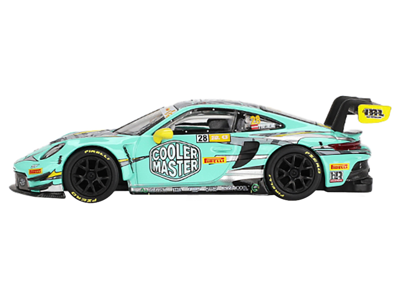 Porsche 911 GT3 R #28 Thomas Preining "HubAuto Racing" "FIA GT World Cup 70th Macau Grand Prix" (2023) Limited Edition 1/64 Diecast Model Car by Mini GT Automotive