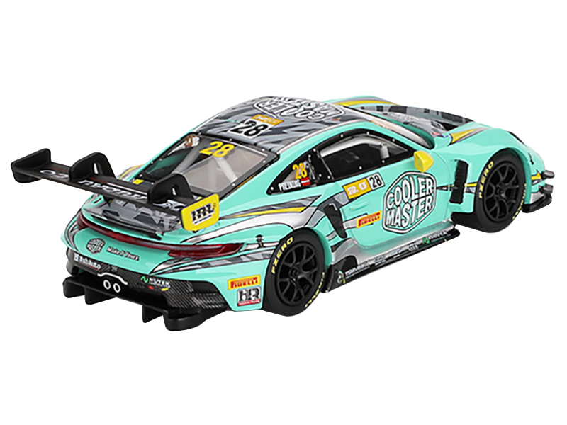 Porsche 911 GT3 R #28 Thomas Preining "HubAuto Racing" "FIA GT World Cup 70th Macau Grand Prix" (2023) Limited Edition 1/64 Diecast Model Car by Mini GT Automotive