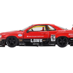 Nissan Skyline LB-ER34 Super Silhouette RHD (Right Hand Drive) #5 Red and Black Limited Edition 1/64 Diecast Model Car by Mini GT from the Sports Car Racing Collectibles store collection.
