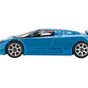 Bugatti EB110 Super Sport Blu Bugatti Blue Limited Edition 1/64 Diecast Model Car by Mini GT from the Bugatti store collection.