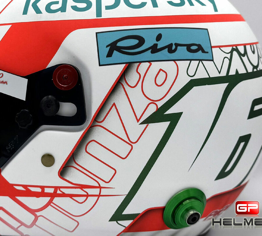 Charles Leclerc 2021 Replica helmet - Monza GP Ferrari F1 Charles Leclerc