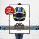 Oliver Bearman's 2025 Helmet and Haas Racing Car. A Very High Quality Illustration Oliver Bearman's 2025 Helmet and Haas Racing Car. A Very High Quality Illustration