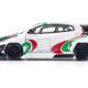 Toyota Pandem GR Yaris RHD (Right Hand Drive) "Rally Livery" White with Red and Green Graphics 1/64 Diecast Model Car by Pop Race Toyota Pandem GR Yaris RHD (Right Hand Drive) "Rally Livery" White with Red and Green Graphics 1/64 Diecast Model Car by Pop Race