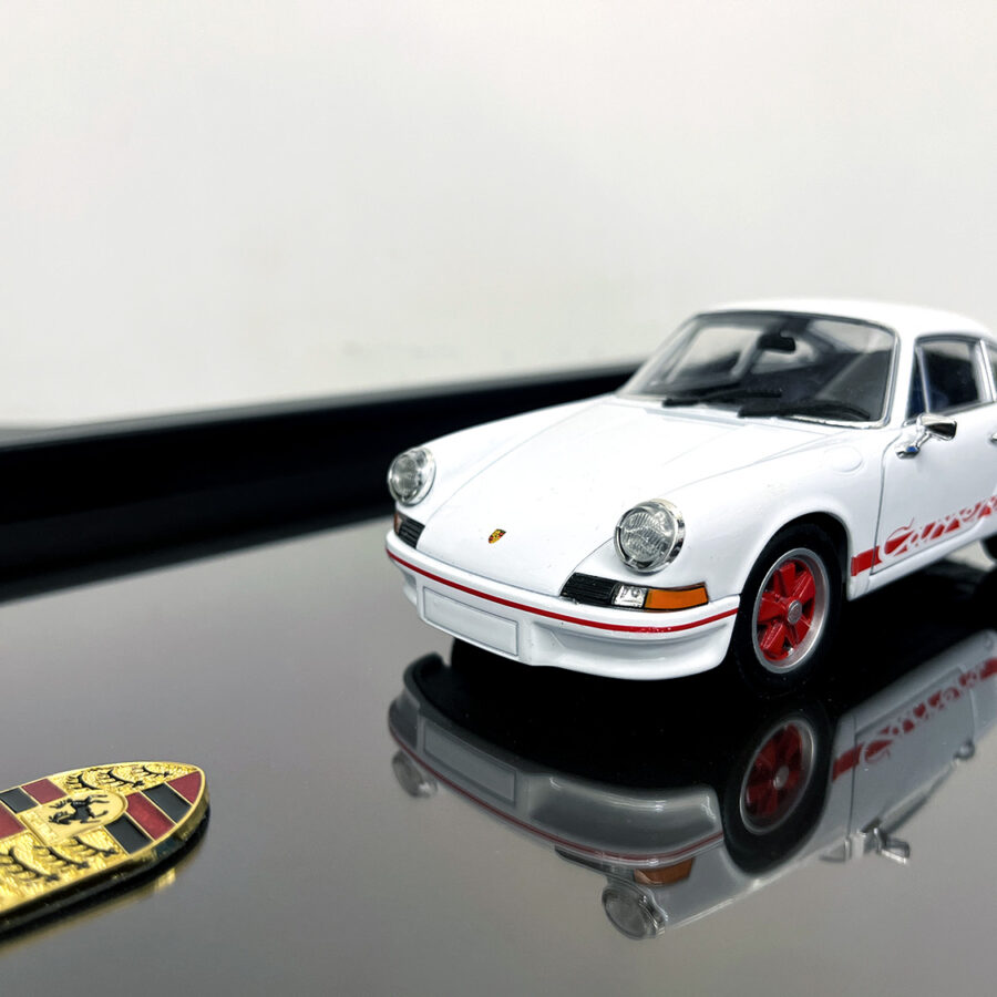 Porsche 911 Carrera RS 2.7 1:24 Handmade Framed Artwork Automotive