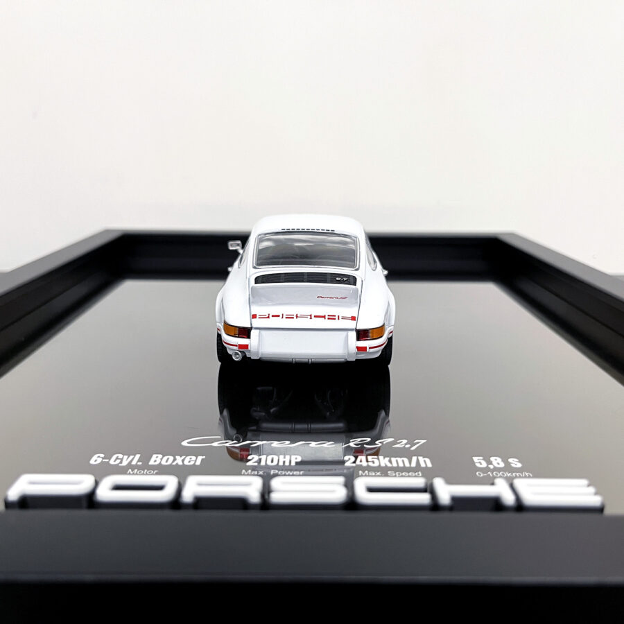 Porsche 911 Carrera RS 2.7 1:24 Handmade Framed Artwork Automotive