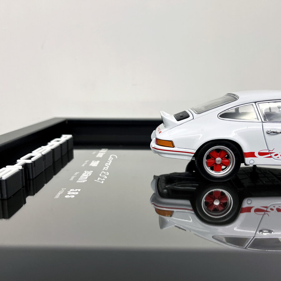 Porsche 911 Carrera RS 2.7 1:24 Handmade Framed Artwork Automotive