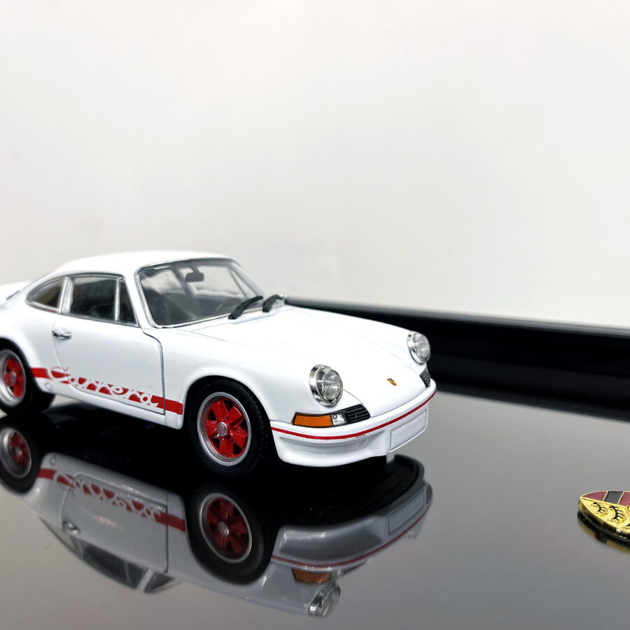 Porsche 911 Carrera RS 2.7 1:24 Handmade Framed Artwork Automotive