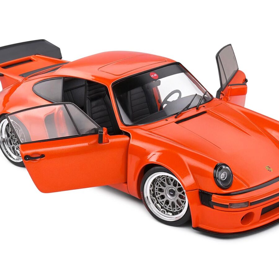 2022 Porsche 911 KS-R Orange Metallic 1/18 Diecast Model Car by Solido Automotive