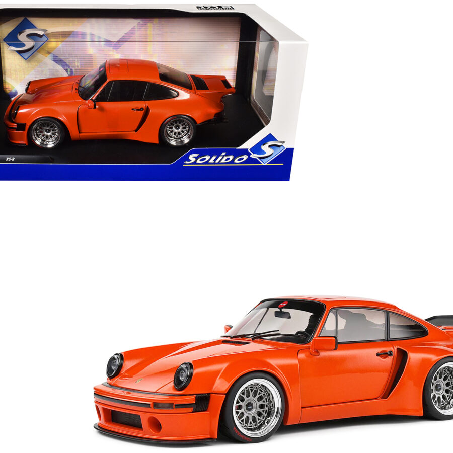 2022 Porsche 911 KS-R Orange Metallic 1/18 Diecast Model Car by Solido Automotive