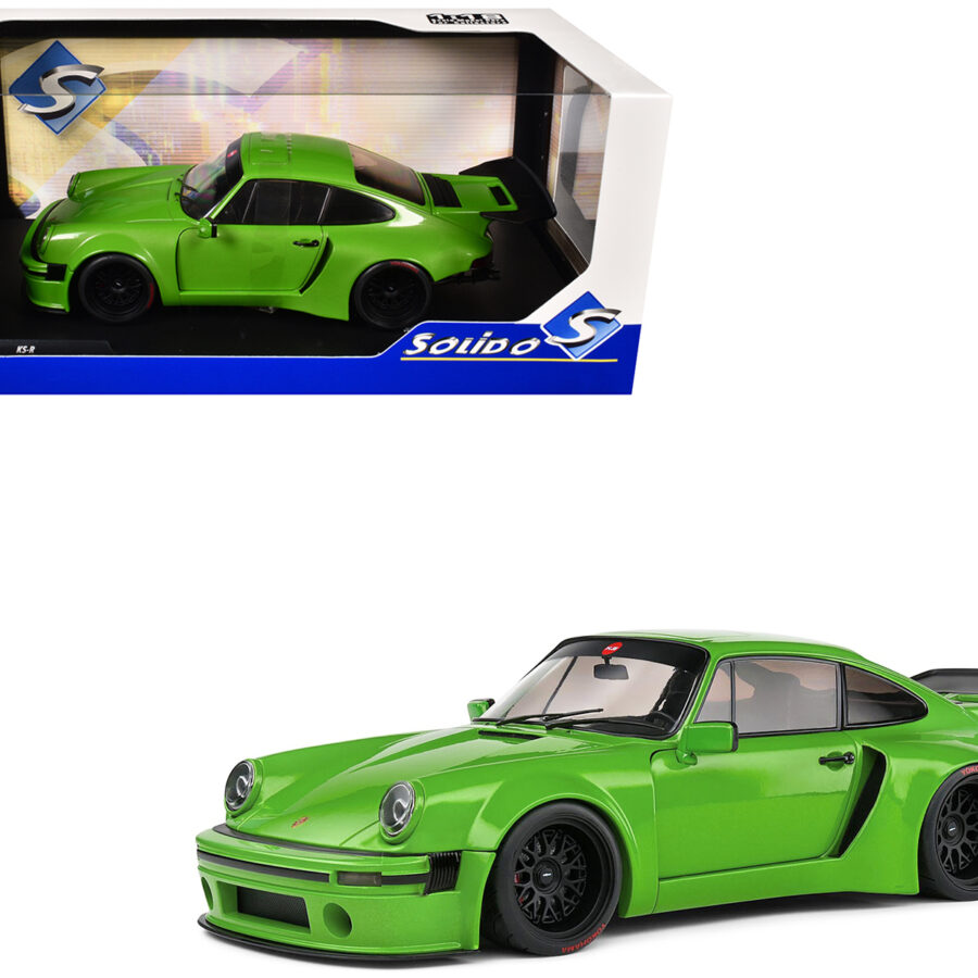 2022 Porsche 911 KS-R Green Metallic 1/18 Diecast Model Car by Solido Automotive