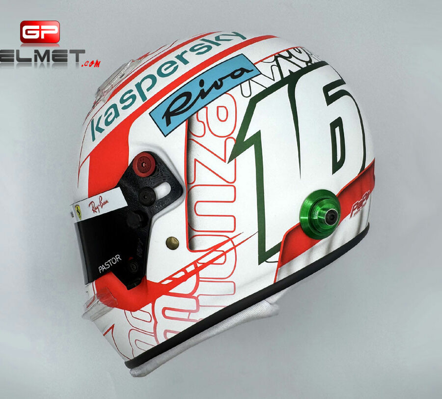 Charles Leclerc 2021 Replica helmet - Monza GP Ferrari F1 Charles Leclerc