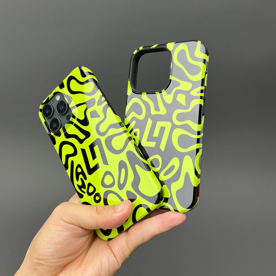 Lando Norris 2025 F1 Bahrain GP Night Race Helmet Livery Phone Case – LN04 Edition Bahrain GP - Sakhir Track Art