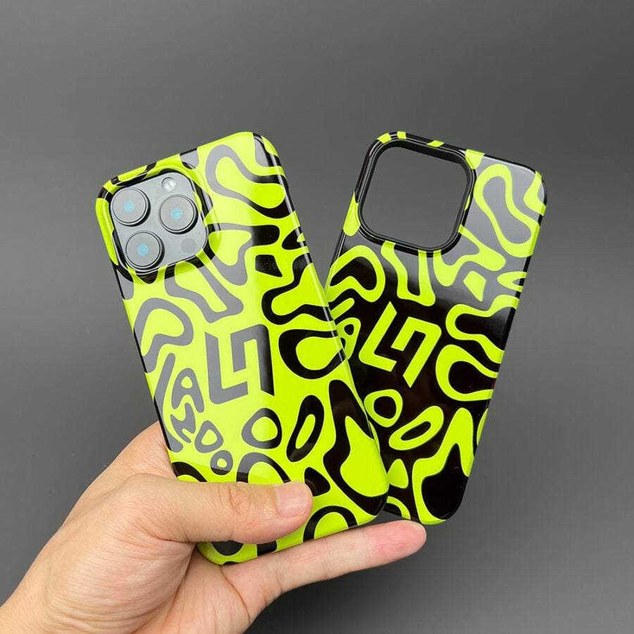 Lando Norris 2025 F1 Bahrain GP Night Race Helmet Livery Phone Case – LN04 Edition Bahrain GP - Sakhir Track Art