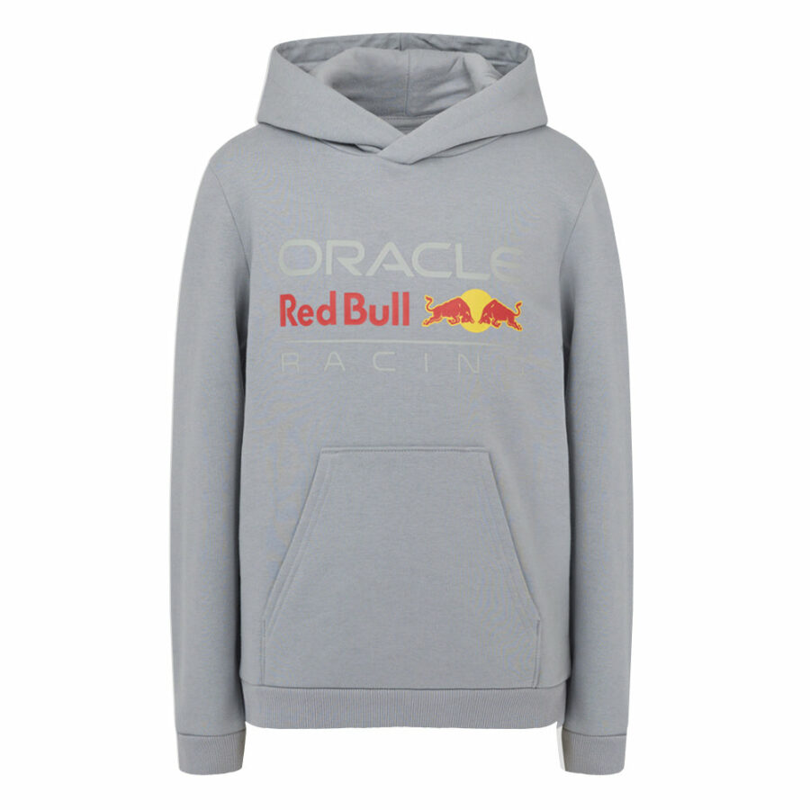 2025 Red Bull Racing Large Front Logo Hoodie (Grey) - Medium Adults from the Red Bull Racing store collection.