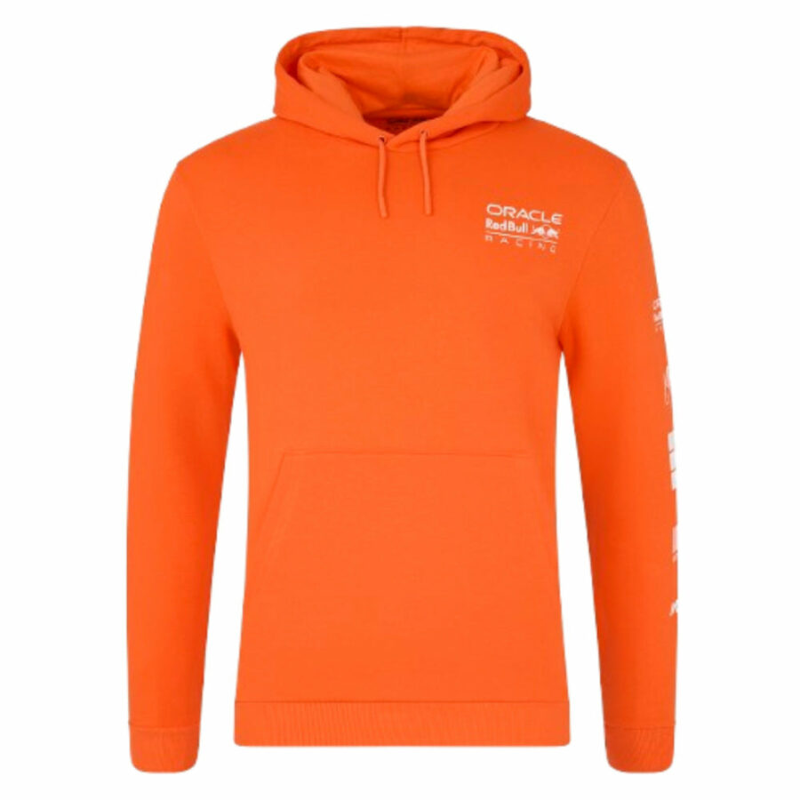 2025 Red Bull Racing MV Puzzle OH Hoodie (Exotic Orange) - Small Adults Red Bull Racing