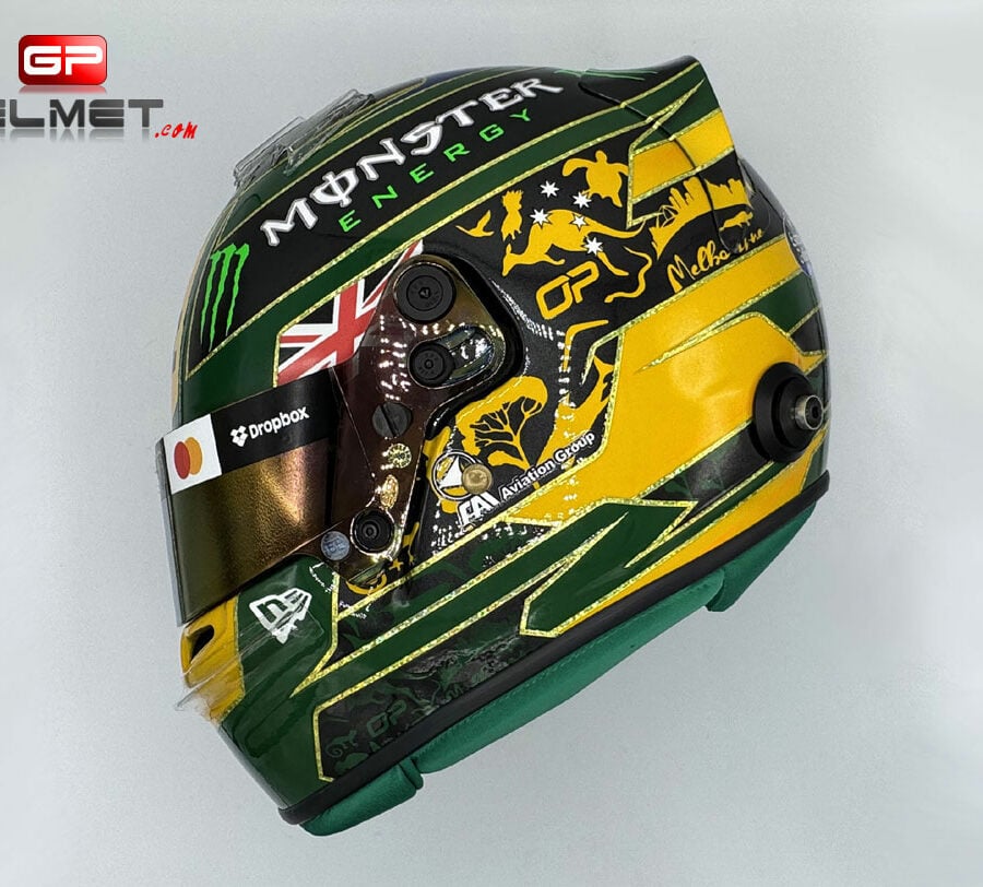 Oscar Piastri 2025 Melbourne GP F1 Helmet Mc Laren F1 from the F1 Collectibles store collection.
