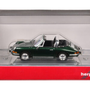 Porsche 911 Targa Green Metallic 1/87 (HO) Plastic Model Car by Promotex from the Sports Car Racing Model Cars store collection.