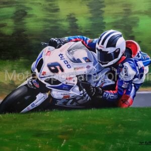 William Dunlop 'Style' Limited Edition Motorcycle Art PrintPrint from the Sports Car Racing Art store collection.