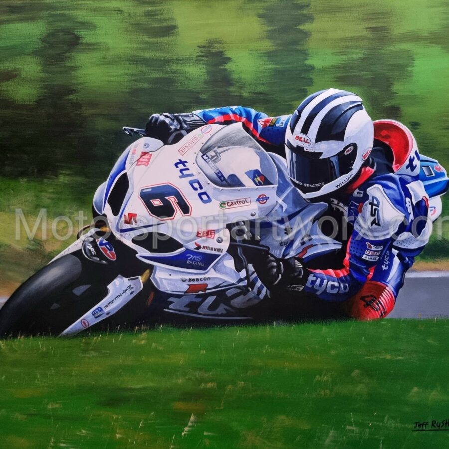 William Dunlop 'Style' Limited Edition Motorcycle Art PrintPrint from the Sports Car Racing Fine Art Originals store collection.