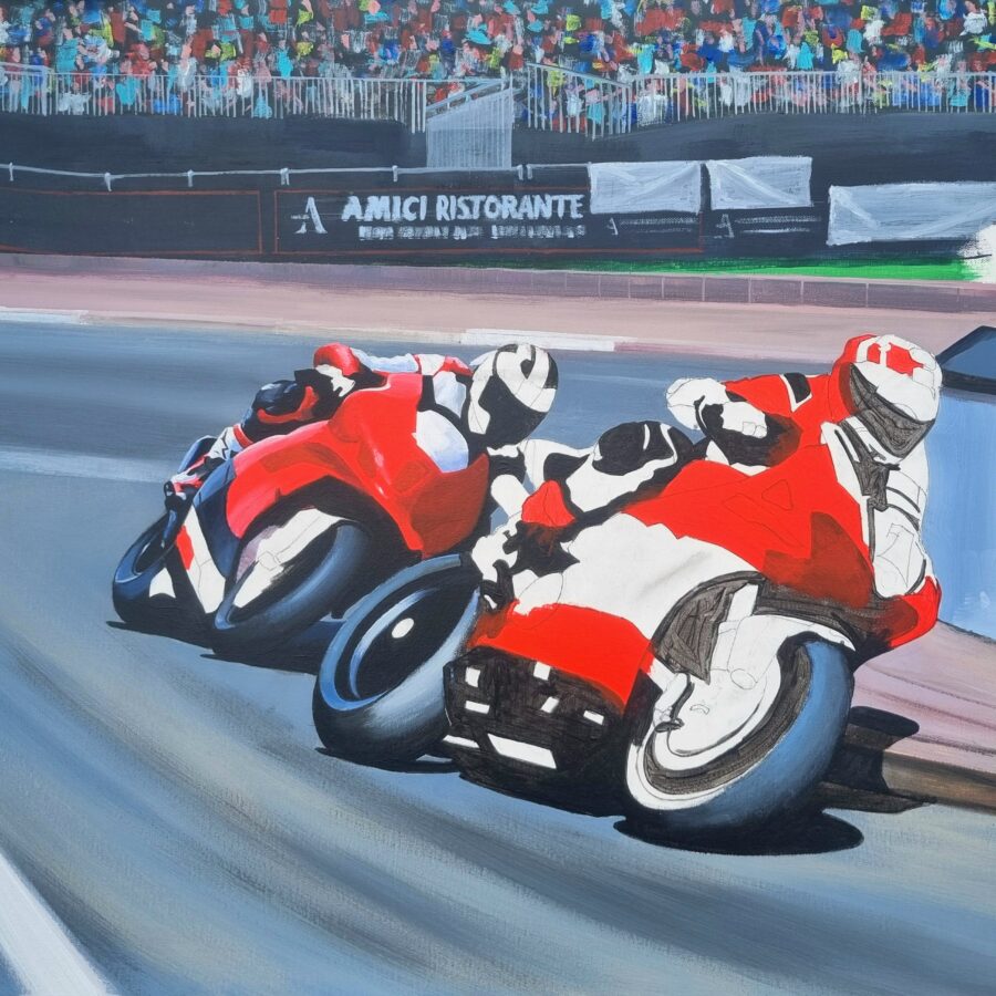Glenn Irwin and Davey Todd NW200 Limited Edition Motorcycle Art Print Ducati MotoGP Team