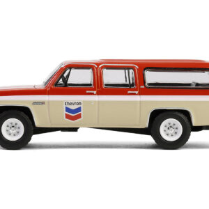 1988 GMC Suburban Sierra Classic C10 "Chevron" Orange and Beige with White Stripes "Chevron Special Edition" Series 1 1/64 Diecast Model Car by Greenlight from the Vintage store collection.