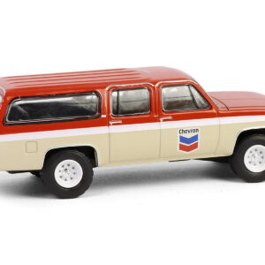 1988 GMC Suburban Sierra Classic C10 "Chevron" Orange and Beige with White Stripes "Chevron Special Edition" Series 1 1/64 Diecast Model Car by Greenlight from the Vintage store collection.