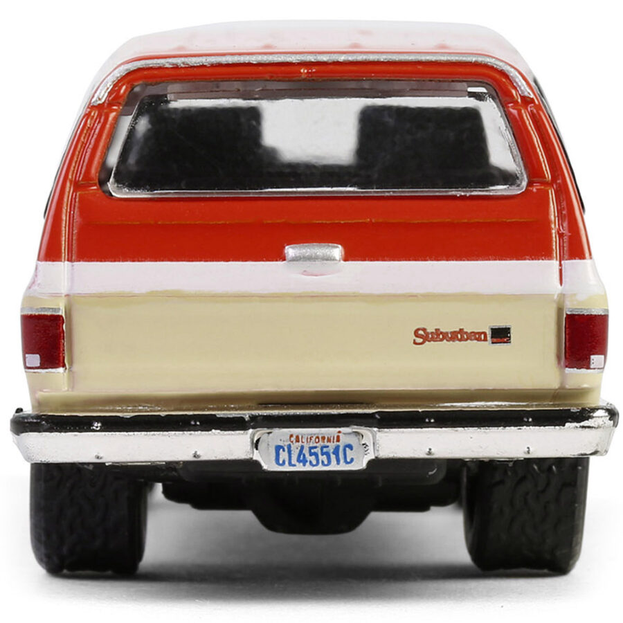 1988 GMC Suburban Sierra Classic C10 "Chevron" Orange and Beige with White Stripes "Chevron Special Edition" Series 1 1/64 Diecast Model Car by Greenlight Automotive