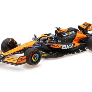 McLaren MCL38 #81 Oscar Piastri "OKX" F1 Formula One "Emilia Romagna GP" (2024) with Driver Limited Edition to 162 pieces Worldwide 1/18 Model Car by Minichamps from the Automotive store collection.