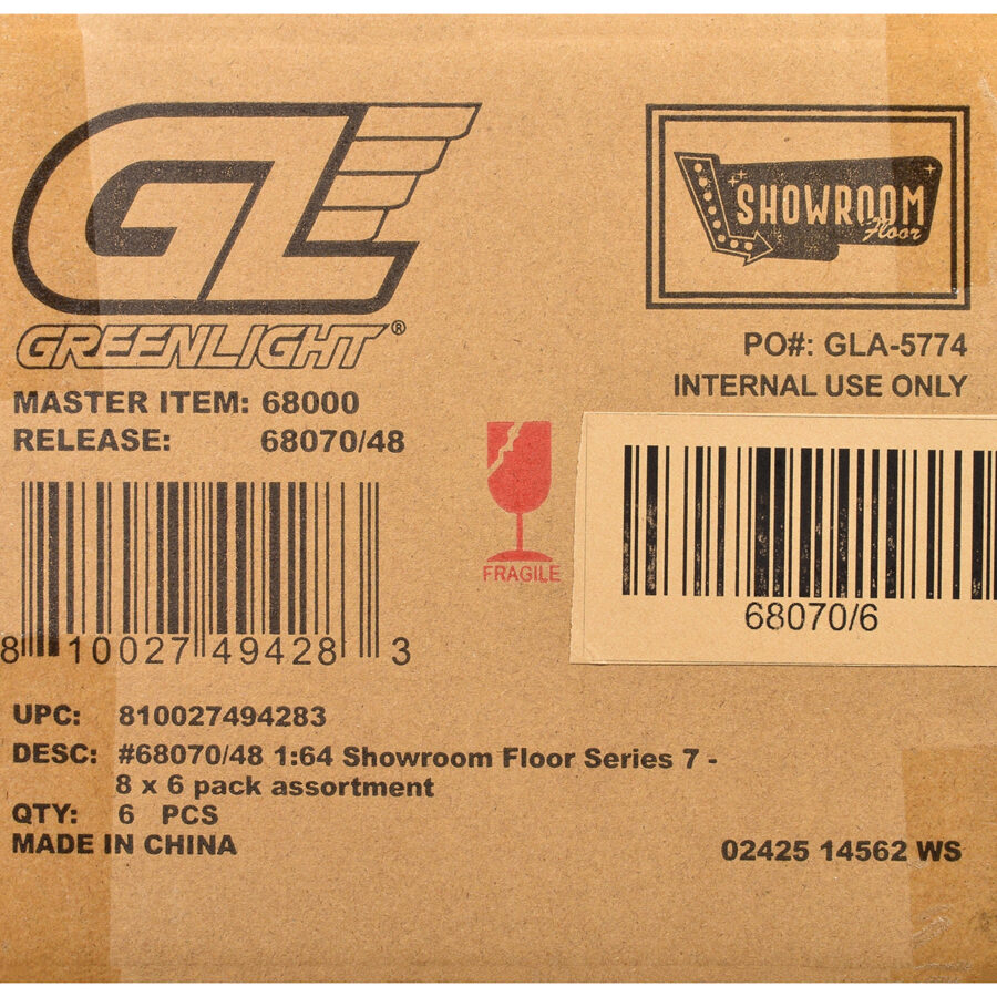 "Showroom Floor" Series 7 Set of 6 Cars 1/64 Diecast Model Cars by Greenlight Automotive