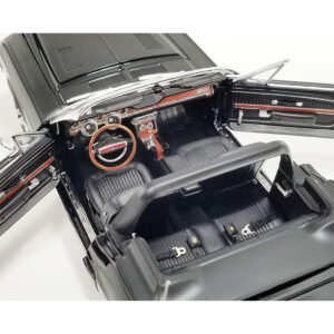 1968 Shelby GT500 KR Convertible Black with White Stripes Limited Edition to 480 pieces Worldwide 1/18 Diecast Model Car by ACME from the Sports Car Racing Gifts store collection.