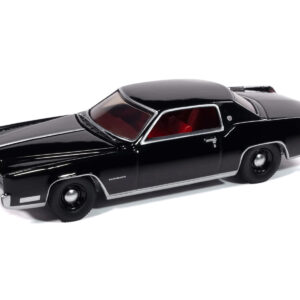 1967 Cadillac Eldorado Sable Black with Red Interior "Luxury Cruisers" Series 1/64 Diecast Model Car by Auto World  by Diecast Mania