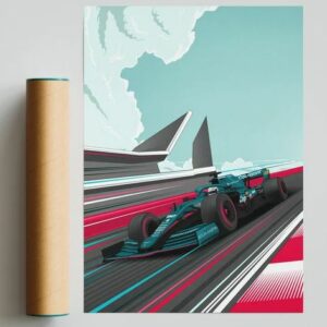 Aston Martin Silverstone GP Print from the F1 Gifts store collection.