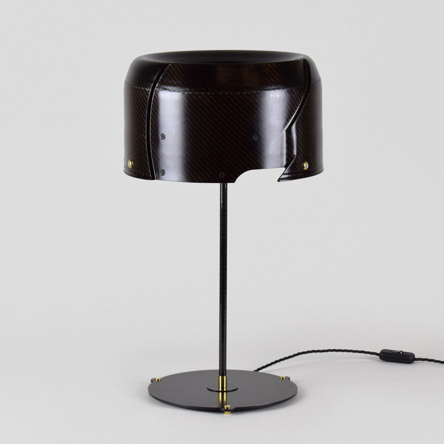 F1 Manor / Marussia Carbon Fibre Brake Cover Table Lamp #119 from the Sports Car Racing Accessories store collection.