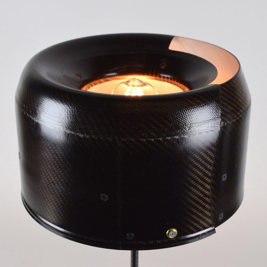 F1 Manor / Marussia Carbon Fibre Brake Cover Table Lamp #119 from the Sports Car Racing Accessories store collection.